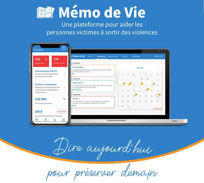 Mémo de Vie : Une plateforme pour aider les personnes victimes à sortir des violences